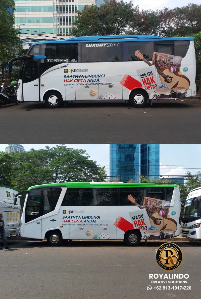 Cutting Sticker Bus Custom DJKI RV-011
