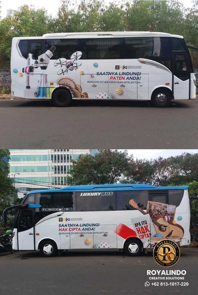 Cutting Sticker Bus Custom DJKI RV-015