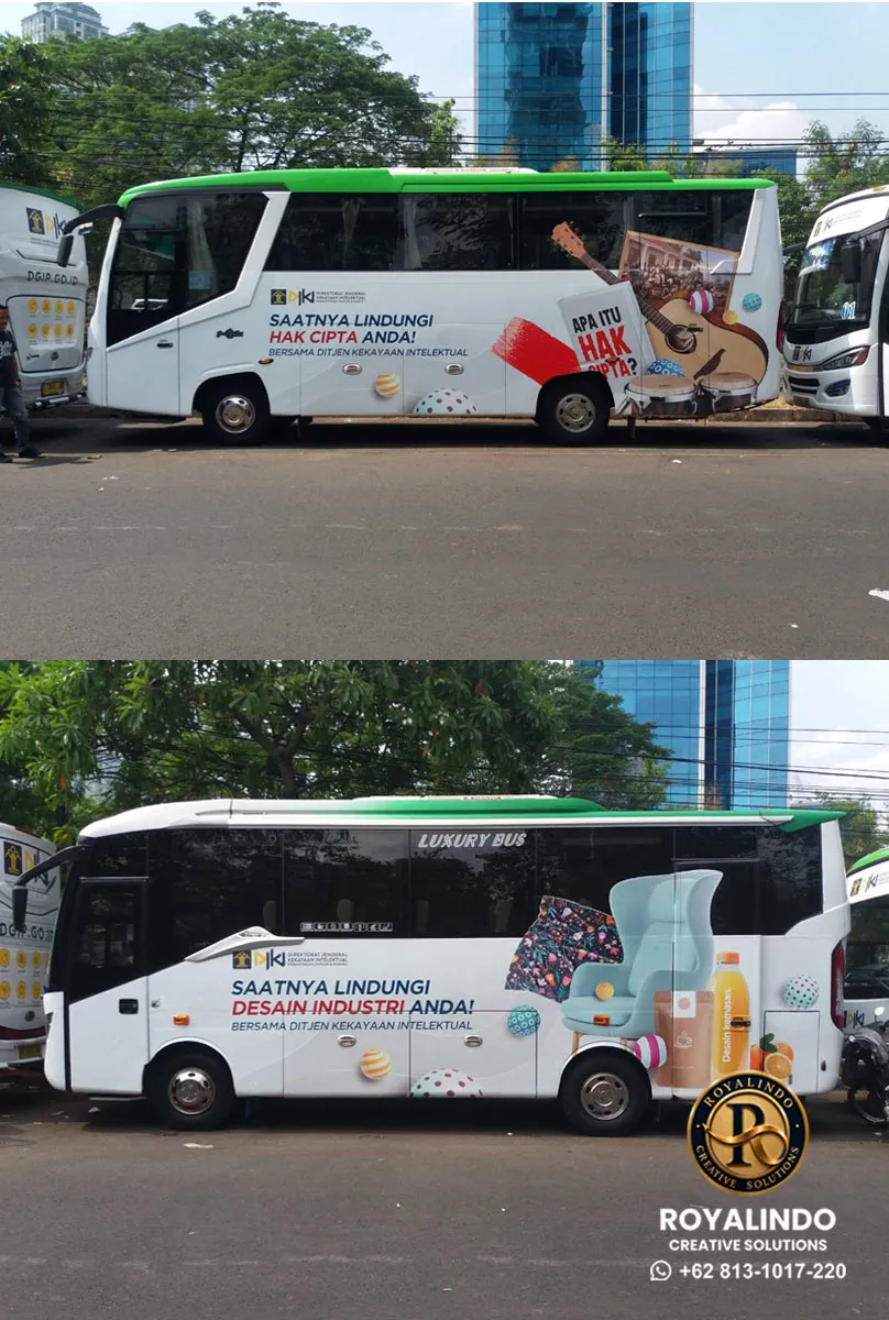 Cutting Sticker Bus Custom DJKI RV-019