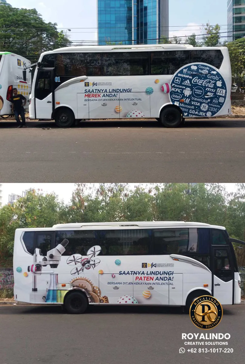 Cutting Sticker Bus Custom DJKI